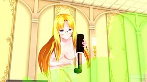 Japanese hentai babe in uncensored 3D cumshot action