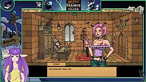 Oh, Witch Trainer Silver Part 19! Sexy Big Tits Brunette in Hentai Game!