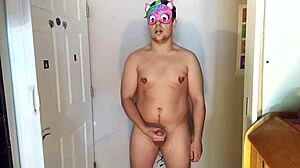 Unicorn gay pride with intense solo action