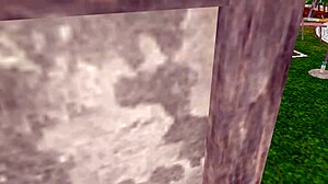 3d lesbian girls fucking each other in pussy and ass against the wall