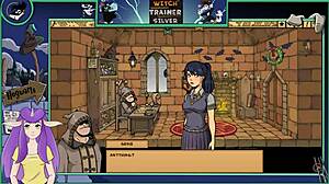 Oh, Witch Trainer Silver Part 19! Sexy Big Tits Brunette in Hentai Game!