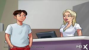 Summertime Saga: girl gets fucked during phone call scene