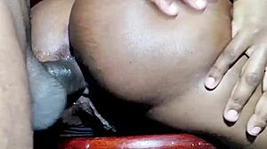 black stud stretched my butt so wide, cum everywhere