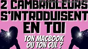 Two Burglars Dominate with Double Penetration in French Gay Audio Story