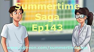 what's in summertime saga 143 with erotic hentai cartoon anime scenes unfolding