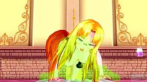 Japanese hentai babe in uncensored 3D cumshot action