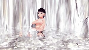 Anime Girl's Secret Hot Spring Mixed Bath Without Towels