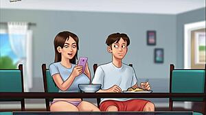 what's in summertime saga 143 with erotic hentai cartoon anime scenes unfolding