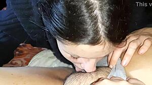 Shy girlfriend tries cunnilingus first time with real reaction! 😳