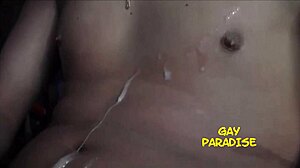 Wow, hot gay teen jerks off and cums hard!