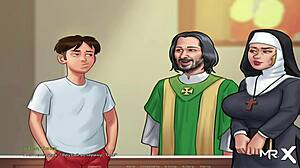 Summertime Saga: girl gets fucked during phone call scene