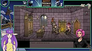 Oh, Witch Trainer Silver Part 19! Sexy Big Tits Brunette in Hentai Game!