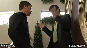 naughty married guy sucks gay cock