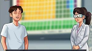 what's in summertime saga 143 with erotic hentai cartoon anime scenes unfolding