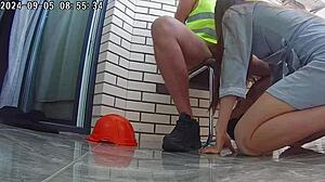 Cheating Wife Fucks Builders in Public Anal Action. Family Taboo Sex Exposed!