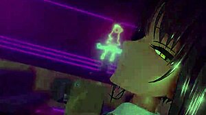 seductive dance with asuna and karine in 3d anime heat