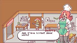 futanari di funghi futa hentai game ep 4 kinky waitress puts cum on pizza