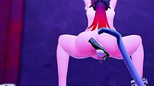 Jane Strips Naked in 3D Anime