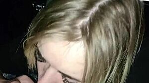 Sexy Girl Sucks Dick in Truck