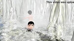 Anime Girl's Secret Hot Spring Mixed Bath Without Towels