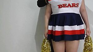 I squirted massively in my cheer costume for the second time in this big squirt edition