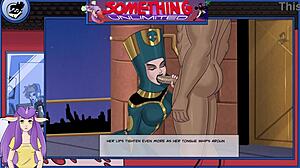 Maid in anime game Something Unlimited Part 145 sucks huge cock