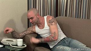 Tattooed Gay Hunk Fucking Hot Gay Video