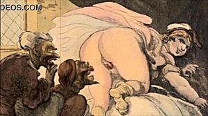 Vintage erotisk illustration bringer old-school charme til live.