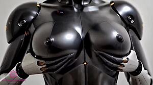 Sex Robot with Big Tits Awaits Your Cum in Close-Up POV AI Scene