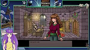 Oh, Witch Trainer Silver Part 19! Sexy Big Tits Brunette in Hentai Game!