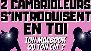 Two Burglars Dominate with Double Penetration in French Gay Audio Story