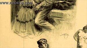 Look at vintage erotic drawings