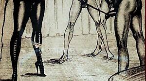 Vintage erotic drawings bring steamy fantasies to life