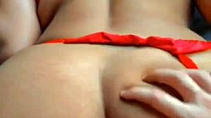 Hottie In Red Lingerie Giving Hot Webcam Show