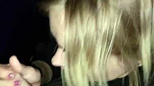 Sexy Girl Sucks Dick in Truck