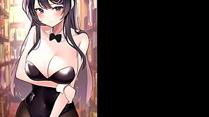 sakurajima mai bunny girl senpai in hot rule 34 compilation