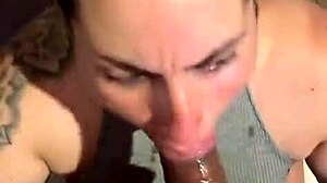 She always gives that sloppy blowjob and facial