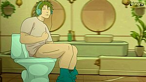 Louis Faces Urgent Toilet Issue In Occupied Bathroom Family Guy Hentai Parody