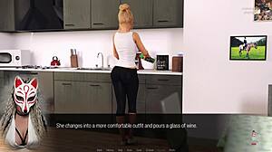 Jessica Oneil delivers hard news in episode 4, that blonde milf in the 3D cartoon office at work.