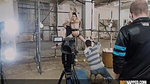 Taylor Mason says, Spitroasted by dildo and Xavier Sibley!