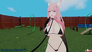 Catgirl Trained to Squirt