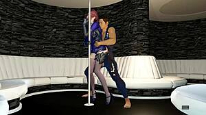 dang, this beauty officer gets slammed hard in 3d! 😍