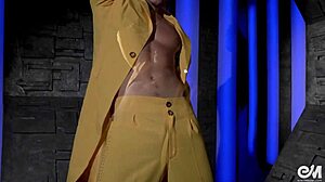 they watched a sexy gay striptease with pole dancing