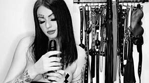 hot dominatrix nika guides joi and cei in steamy video.