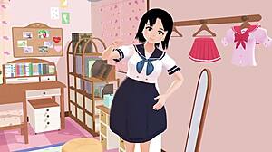 mia shows in sailor uniform