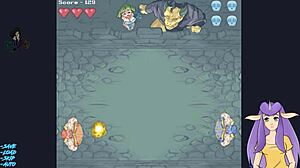 Night lessons part five features big boob humiliation with huge monster instruction in group comic game setting