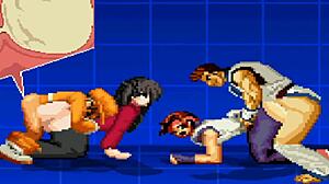 yuri and rin get intimate in this game