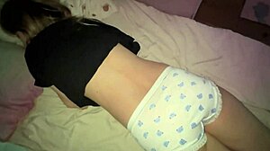 Old Stepdad And Young Teddy Bear Play