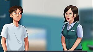 Summertime saga episode 153 with cartoon teens 😊