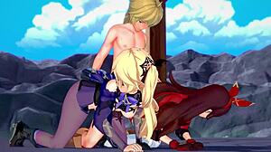 Two archer girls hentai!